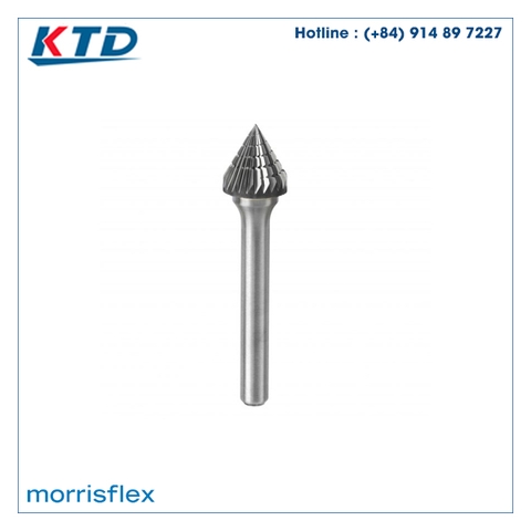 Mũi mài hợp kim hình nón 60 độ Morrisflex