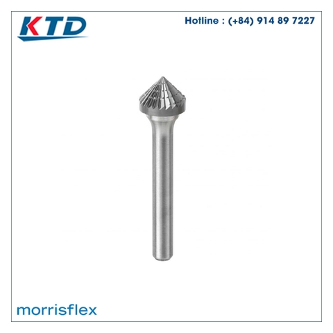 Mũi mài hợp kim hình nón 90 độ Morrisflex