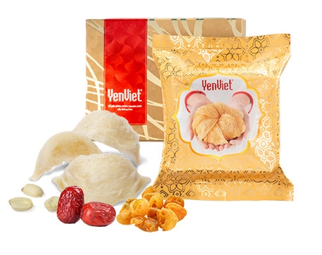 Freeze-dried Genuine Natural Bird's Nest With Jujubes, Lotus Seeds, Longan [01 Pack/ Box]