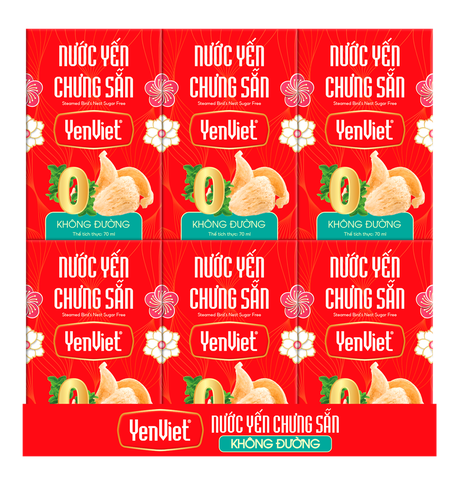 Steamed Bird's Nest - Sugar Free [06Jars/Tray]