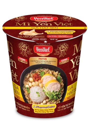 YENVIET NOODLES LOTUS CHICKEN [Carton 24 Cups x 60gr]
