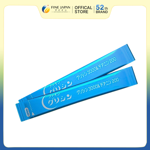 THỰC PHẨM BẢO VỆ SỨC KHỎE GLYCINE3000 & THEANINE200 FINE JAPAN HỘP 30 THANH