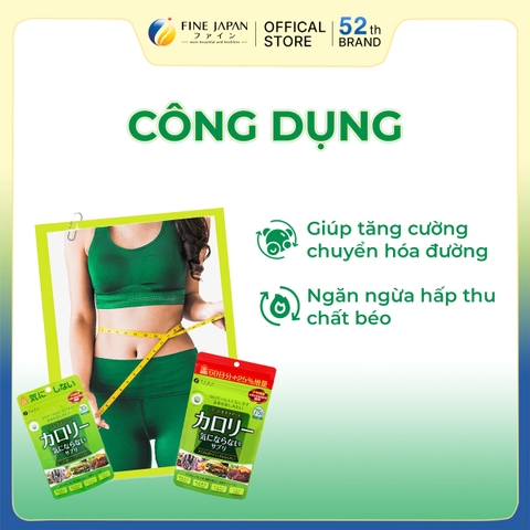 THỰC PHẨM BẢO VỆ SỨC KHỎE CALORIE BURN FINE JAPAN GÓI 375 VIÊN