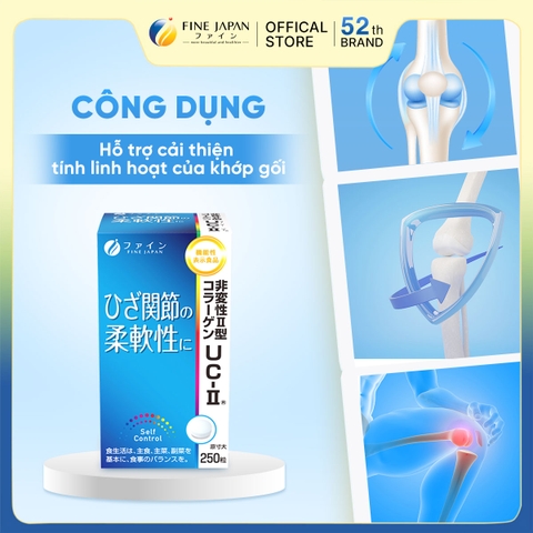 THỰC PHẨM BẢO VỆ SỨC KHỎE FFC UC-II FINE JAPAN LỌ 250 VIÊN