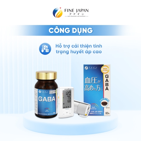 THỰC PHẨM BẢO VỆ SỨC KHỎE FFC GABA  FINE JAPAN LỌ 60 VIÊN