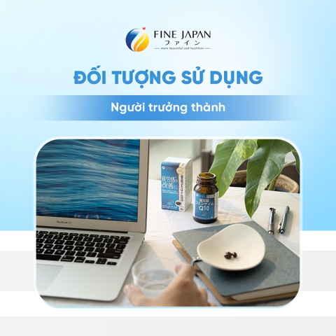 THỰC PHẨM BẢO VỆ SỨC KHỎE FFC UBIQUINOL FINE JAPAN LỌ 90 VIÊN