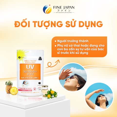 THỰC PHẨM BẢO VỆ SỨC KHỎE UV CARE PLUS FINE JAPAN GÓI 30 VIÊN
