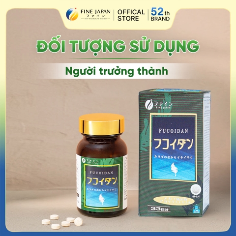 THỰC PHẨM BẢO VỆ SỨC KHỎE FUCOIDAN TABLET FINE JAPAN LỌ 198 VIÊN
