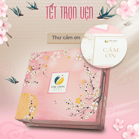 [Hộp quà Tết 2023] SAKURA TẾT TRỌN VẸN Fine Japan cho nam giới trung niên (bảo vệ gan, bổ não, điện giải, trà cà phê)