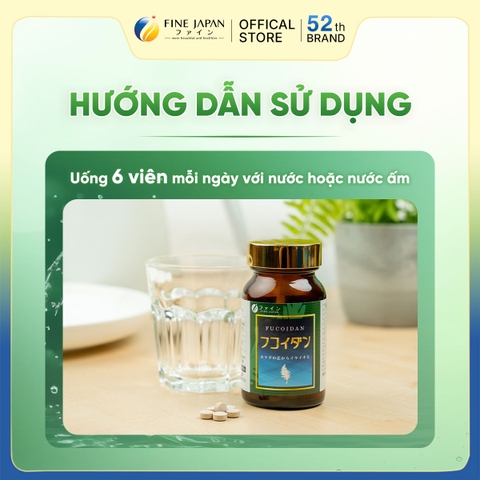 THỰC PHẨM BẢO VỆ SỨC KHỎE FUCOIDAN TABLET FINE JAPAN LỌ 198 VIÊN