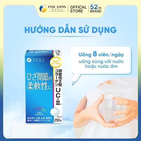 THỰC PHẨM BẢO VỆ SỨC KHỎE FFC UC-II FINE JAPAN LỌ 250 VIÊN