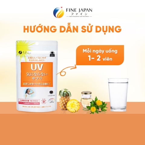THỰC PHẨM BẢO VỆ SỨC KHỎE UV CARE PLUS FINE JAPAN GÓI 30 VIÊN