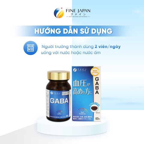 THỰC PHẨM BẢO VỆ SỨC KHỎE FFC GABA  FINE JAPAN LỌ 60 VIÊN