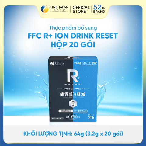 THỰC PHẨM BỔ SUNG FFC R+ ION DRINK RESET FINE JAPAN HỘP 20 GÓI