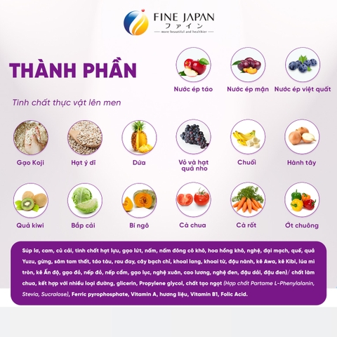 THỰC PHẨM BỔ SUNG EVERYDAY FRUIT JELLY + IRON FINE JAPAN HỘP 20 THANH
