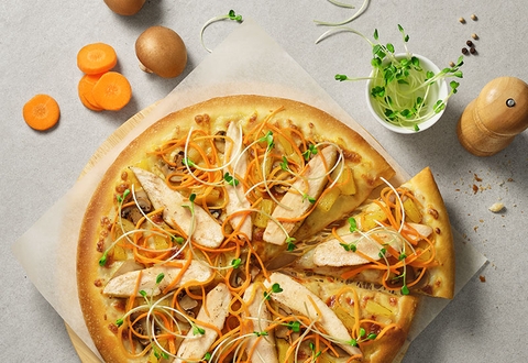Pizza Gà Nướng Dứa