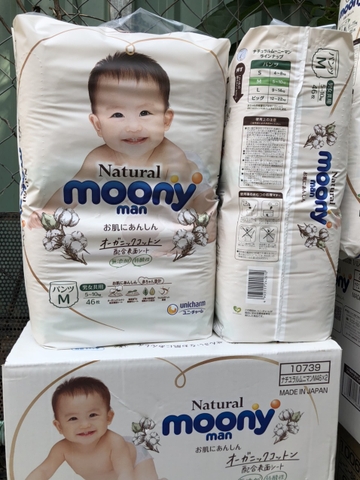 Tã Moony Natural Nội Địa Nhật Đủ Size