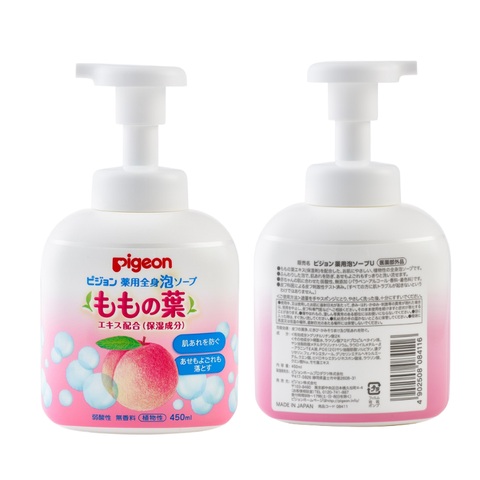 Sữa Tắm Gội Tạo Bọt Đào Pigeon - Chai 450ml- T20