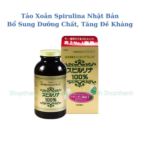 Tảo Xoắn Spirulina Nhật Bản – Bổ Sung Dưỡng Chất, Tăng Đề Kháng Mỗi Ngày