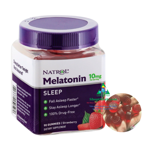 Kẹo Ngủ Ngon Dinh Dưỡng Natrol Melatonin 10mg -  90 viên
