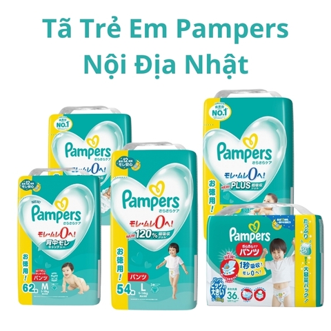 Tã Pampers Jumbo Nội Địa Nhật Đủ Size