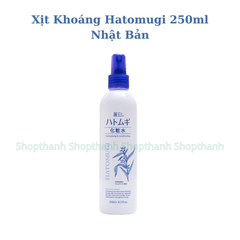 Xịt Khoáng Hatomugi 250ml – Cấp Ẩm Tức Thì, Dịu Da Mỗi Ngày Cho Cả Gia Đình