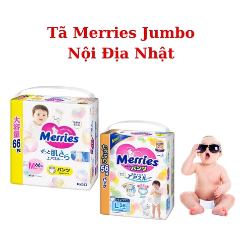 Tã Merries Jumbo Nội Địa Nhật