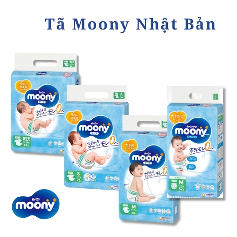Tã Moony Cộng Miếng Nhật Bản Đủ Size
