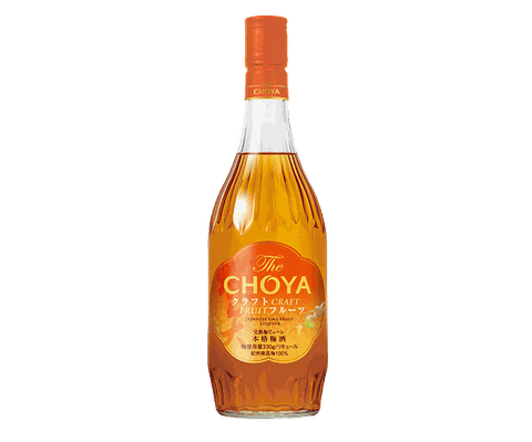 Choya Craft Fruit 700ml Nước mơ ủ lạnh lên men 15% với 330g cốt mơ Chai