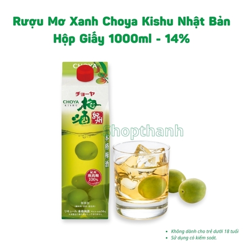 Rượu mơ xanh Choya Kishu Monogatari Nhật Bản Nồng Độ 14%