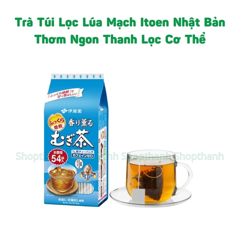 Trà Lúa Mạch ITO EN Túi Lọc 54 Gói Nhật Bản – Giải Khát Không Caffeine, Hương Vị Thanh Mát, Tiện Lợi Dễ Dùng