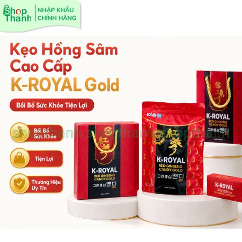 Kẹo Hồng Sâm Hàn Quốc 200g K-ROYAL Gold Bổ Sung Sinh Lực Tiện Lợi Dùng Hằng Ngày
