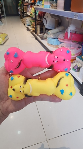 Đồ chơi tạ kèn hình chó nằm nhiều màu