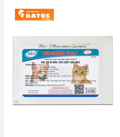 Men Bio- Scour đặc trị tiêu chảy ói mửa chó mèo