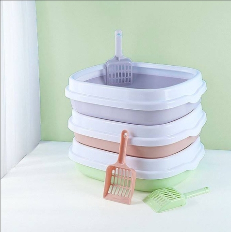 Khay vệ sinh mèo thành bằng - Size nhỏ