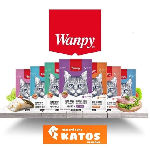 Pate mèo - Wanpy mèo gói 80g
