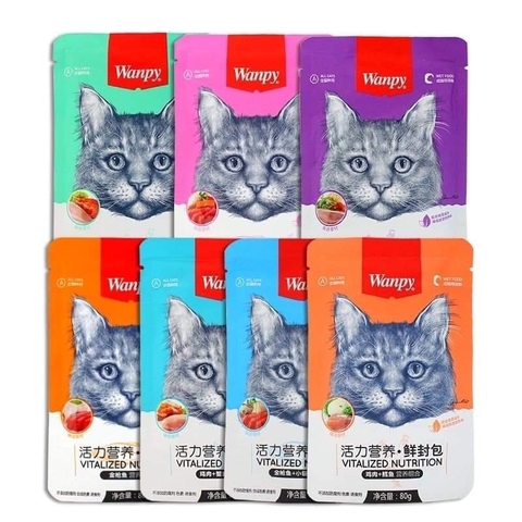 Pate mèo - Wanpy mèo gói 80g