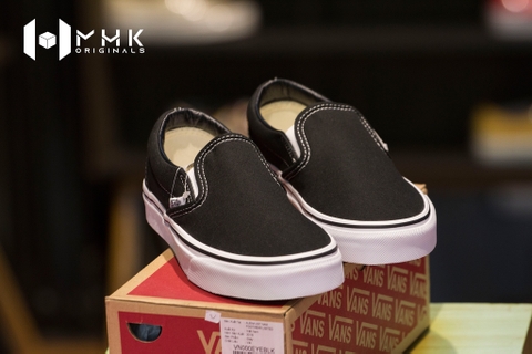 Giày Vans slip-on đen trắng
