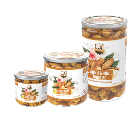 Hạnh Nhân Nguyên Vỏ 
Rang Bơ Mỹ 100gr
