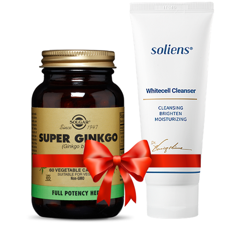 Solgar® Bạch quả FP Super Ginkgo 60 viên nang thực vật + QUÀ TẶNG