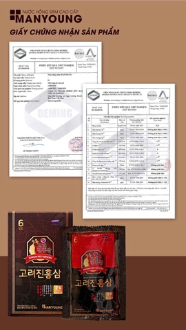 Nước Hồng Sâm MANYOUNG Hàn Quốc 30 Gói x 70ml