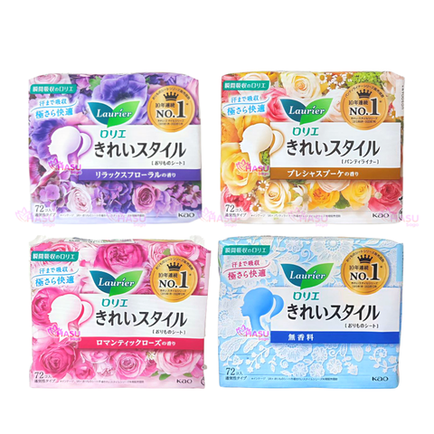 Băng vệ sinh Laurier hàng ngày 72 miếng Nhật Bản siêu mỏng, thấm hút nhanh chóng, mặt bông êm ái