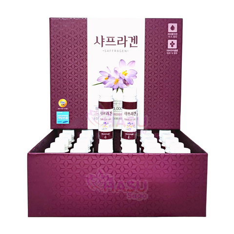 [Liệu Trình 30 Ngày Đẹp Da] Nước Uống Bổ Sung Collagen Nhụy Hoa Nghệ Tây (Saffron) Saffragen 30 Lọ x 20ml Chính Hãng