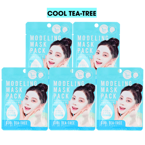Combo 5 mặt nạ đắp dạng bột Modeling Mask Pack 22g - Cool Tea-Tree