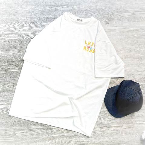 MS007 Áo Thun Unisex Nam Nữ, Áo Thun Form Rộng Thời Trang In Hình Dễ Thương Freesize