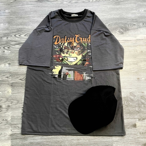 MS007 - MS014 Áo Thun Unisex Nam Nữ, Áo Thun Form Rộng Thời Trang In Hình Dễ Thương Freesize