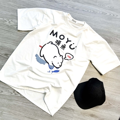 MS001 - MS006 Áo Thun Unisex Nam Nữ, Áo Thun Form Rộng Thời Trang In Hình Dễ Thương Freesize