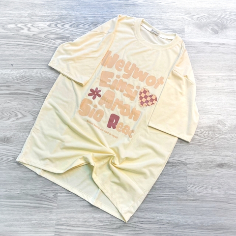 MS030 Áo Thun Unisex Nam Nữ, Áo Thun Form Rộng Thời Trang In Hình Dễ Thương Freesize