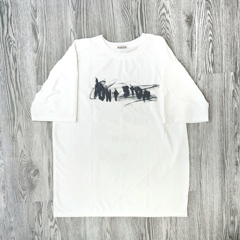 MS001 - MS006 Áo Thun Unisex Nam Nữ, Áo Thun Form Rộng Thời Trang In Hình Dễ Thương Freesize