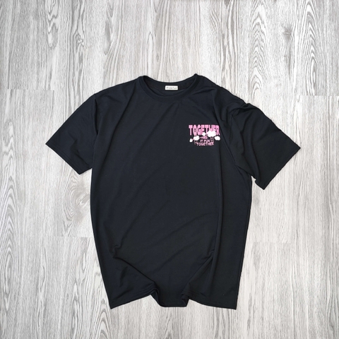 MS022 Áo Thun Unisex Nam Nữ, Áo Thun Form Rộng Thời Trang In Chữ TOGETHER Dễ Thương Freesize